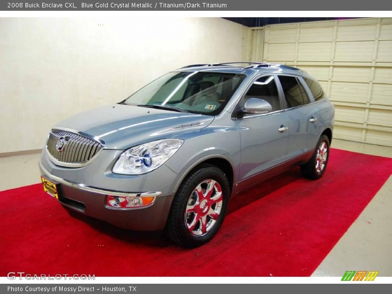 Blue Gold Crystal Metallic / Titanium/Dark Titanium 2008 Buick Enclave CXL