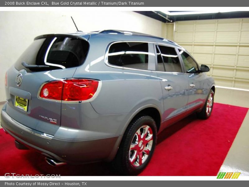 Blue Gold Crystal Metallic / Titanium/Dark Titanium 2008 Buick Enclave CXL