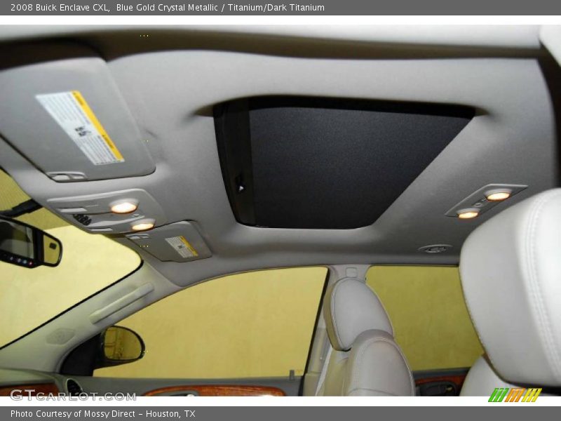 Blue Gold Crystal Metallic / Titanium/Dark Titanium 2008 Buick Enclave CXL