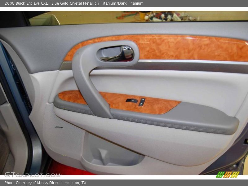 Blue Gold Crystal Metallic / Titanium/Dark Titanium 2008 Buick Enclave CXL