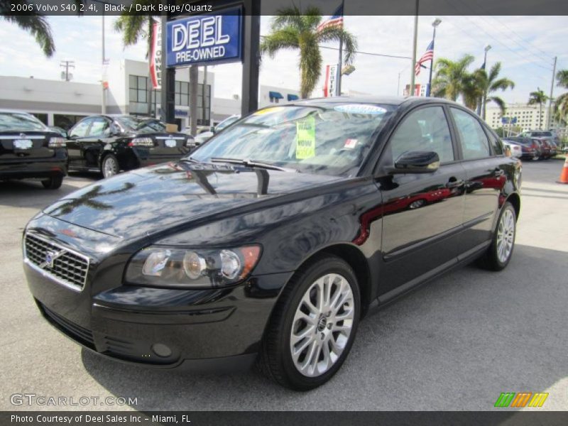 Black / Dark Beige/Quartz 2006 Volvo S40 2.4i