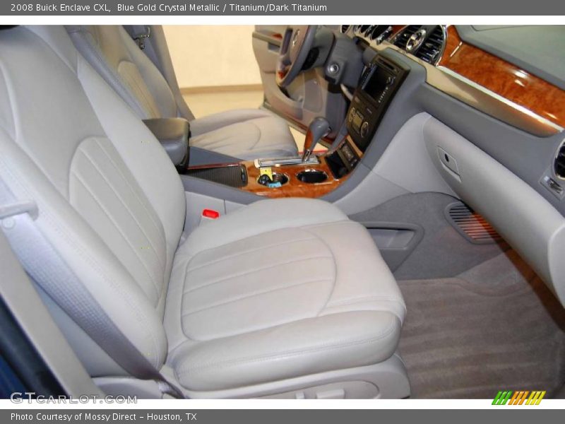 Blue Gold Crystal Metallic / Titanium/Dark Titanium 2008 Buick Enclave CXL