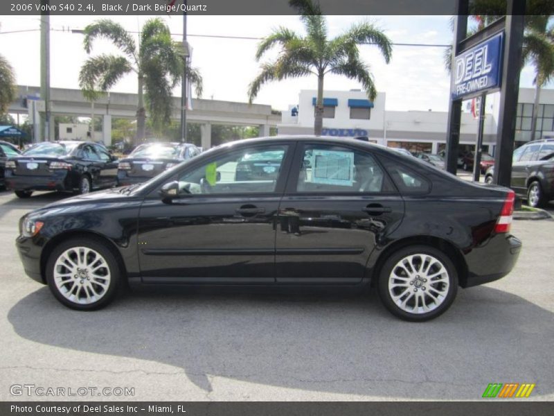 Black / Dark Beige/Quartz 2006 Volvo S40 2.4i