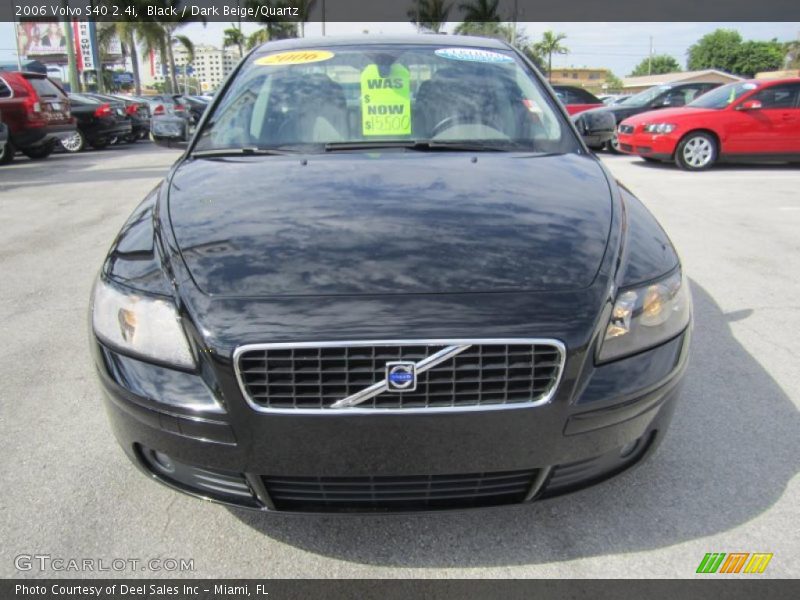 Black / Dark Beige/Quartz 2006 Volvo S40 2.4i
