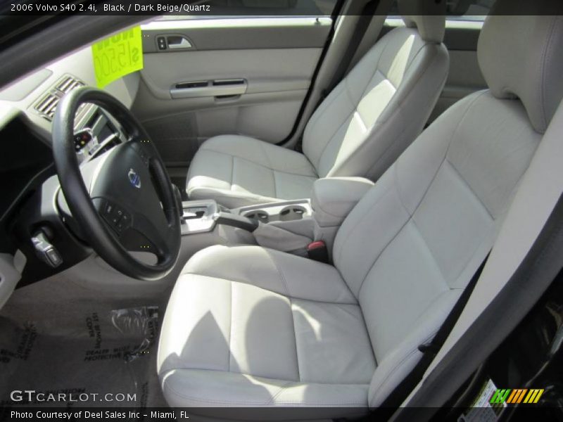 Black / Dark Beige/Quartz 2006 Volvo S40 2.4i