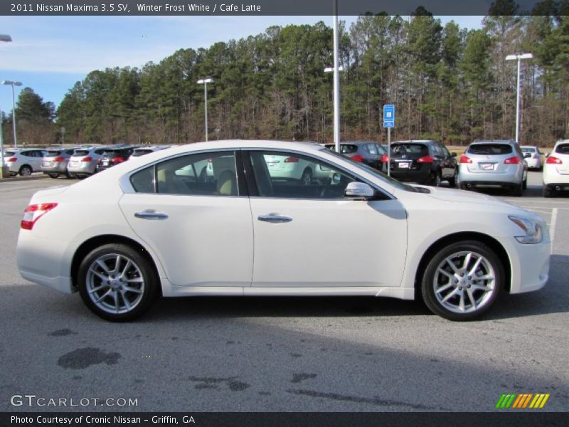 Winter Frost White / Cafe Latte 2011 Nissan Maxima 3.5 SV