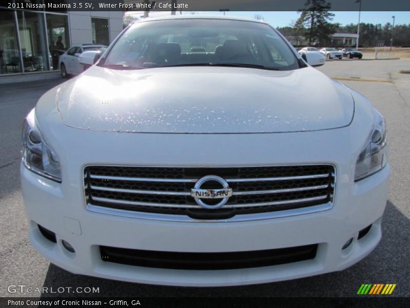 Winter Frost White / Cafe Latte 2011 Nissan Maxima 3.5 SV