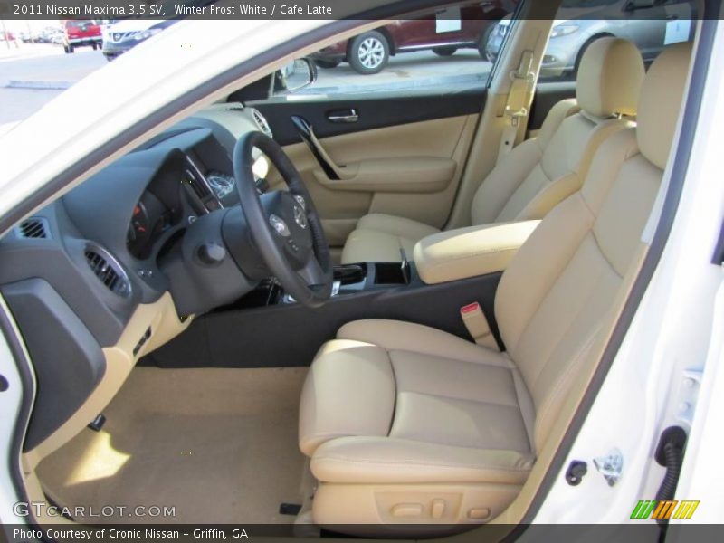 Winter Frost White / Cafe Latte 2011 Nissan Maxima 3.5 SV