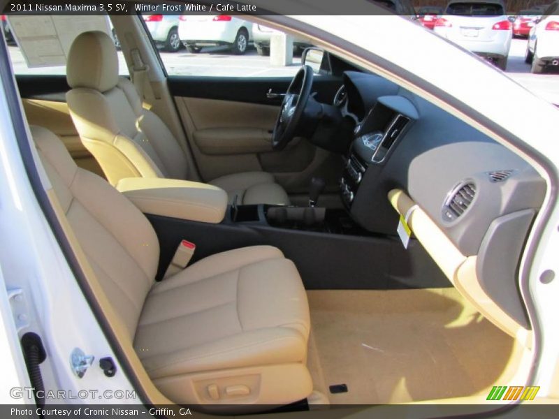 Winter Frost White / Cafe Latte 2011 Nissan Maxima 3.5 SV