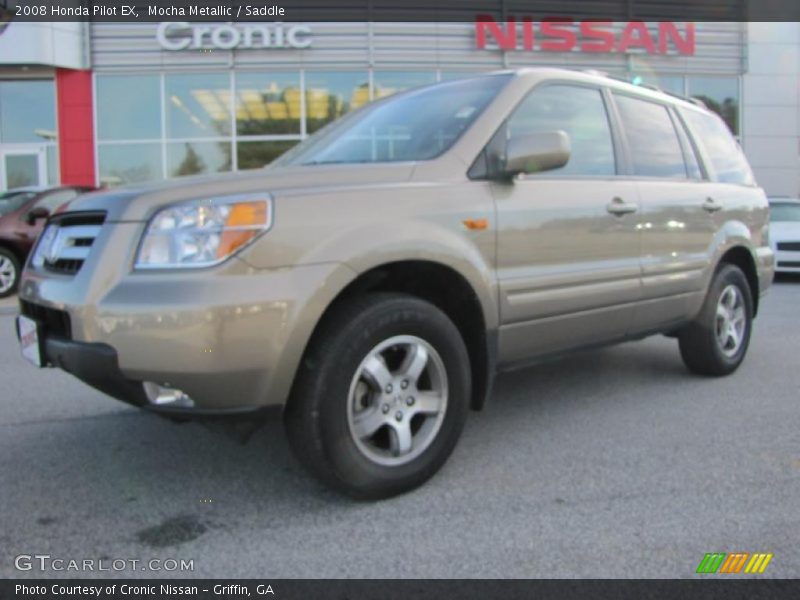 Mocha Metallic / Saddle 2008 Honda Pilot EX