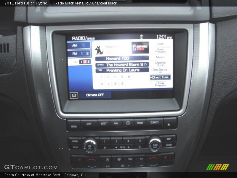 Controls of 2011 Fusion Hybrid