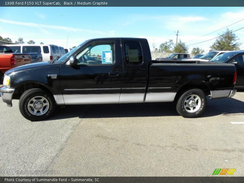 Black / Medium Graphite 1998 Ford F150 XLT SuperCab