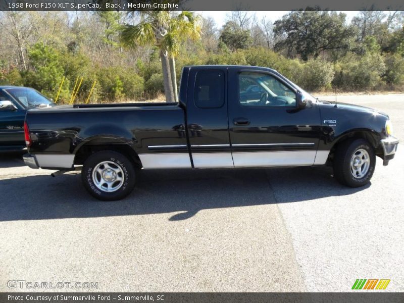 Black / Medium Graphite 1998 Ford F150 XLT SuperCab