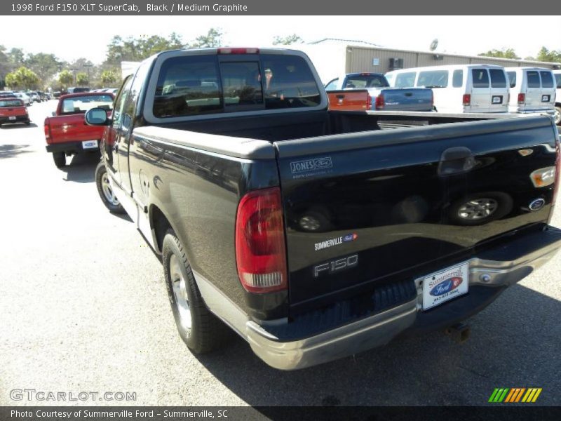 Black / Medium Graphite 1998 Ford F150 XLT SuperCab