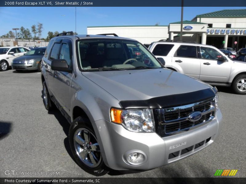Silver Metallic / Stone 2008 Ford Escape XLT V6