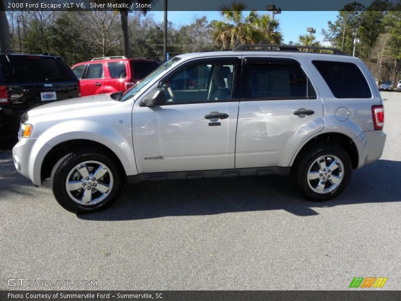 Silver Metallic / Stone 2008 Ford Escape XLT V6