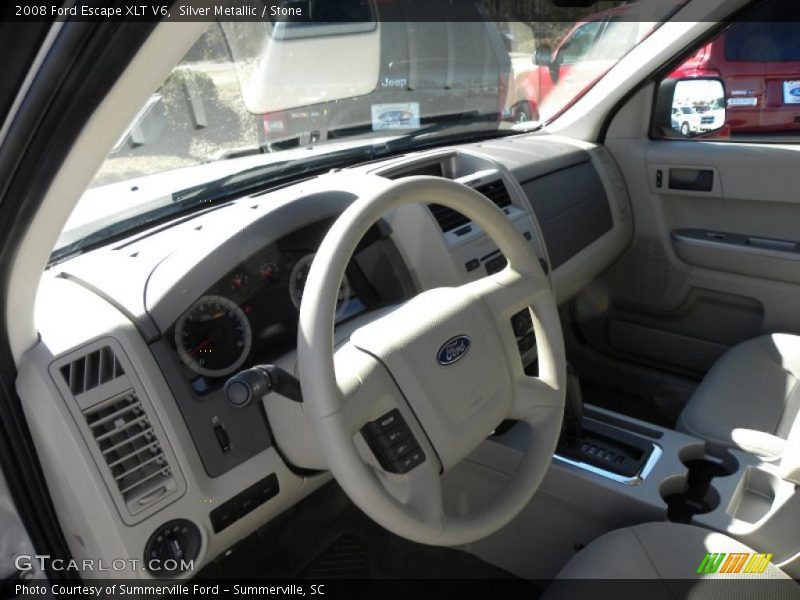 Silver Metallic / Stone 2008 Ford Escape XLT V6