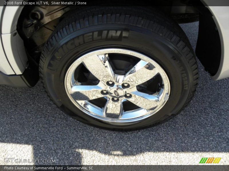 Silver Metallic / Stone 2008 Ford Escape XLT V6