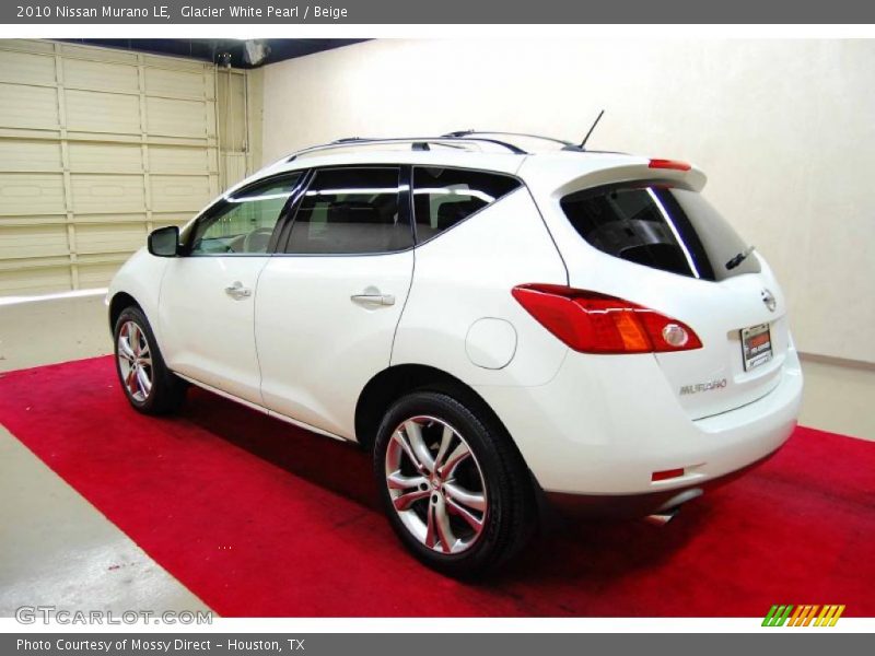 Glacier White Pearl / Beige 2010 Nissan Murano LE