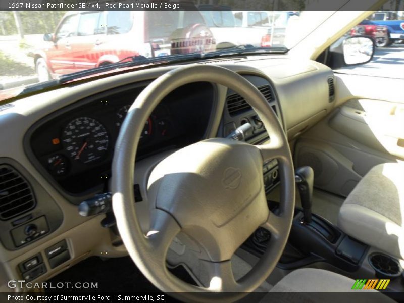 Red Pearl Metallic / Beige 1997 Nissan Pathfinder SE 4x4