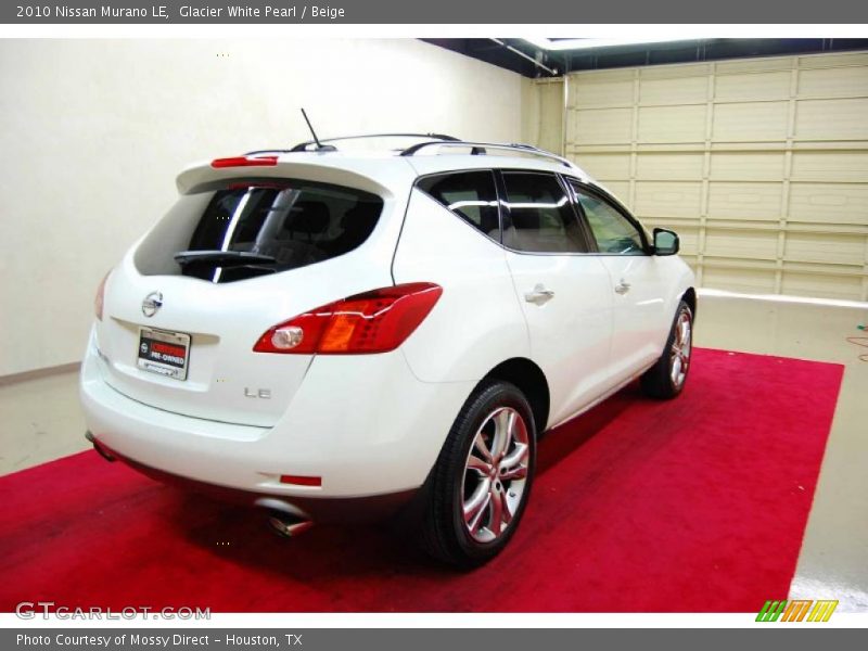 Glacier White Pearl / Beige 2010 Nissan Murano LE