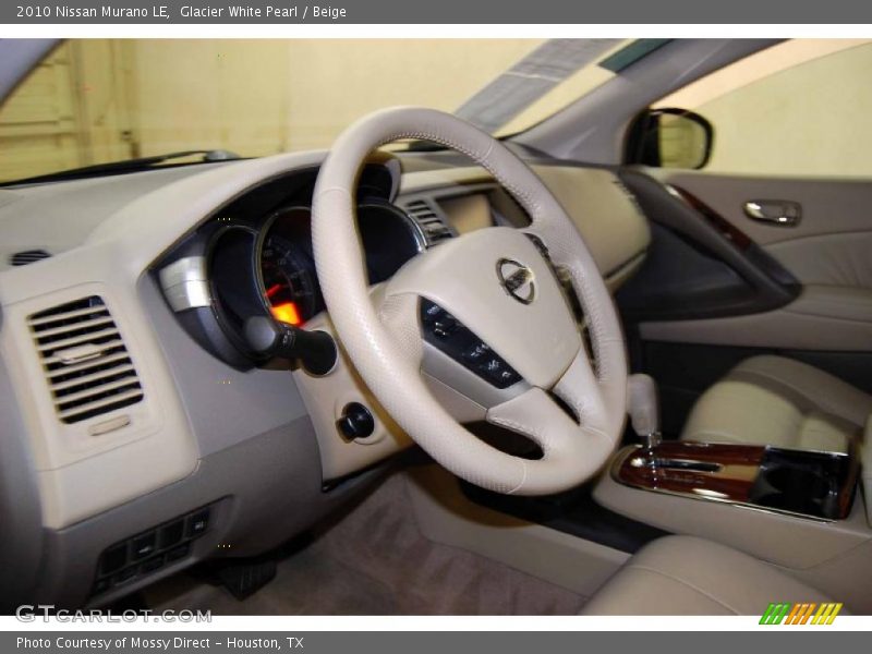 Glacier White Pearl / Beige 2010 Nissan Murano LE