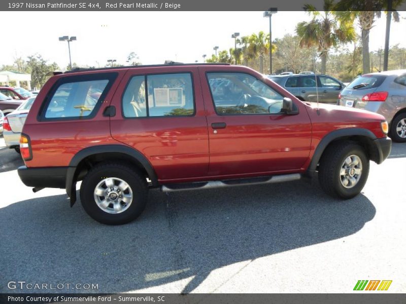 Red Pearl Metallic / Beige 1997 Nissan Pathfinder SE 4x4