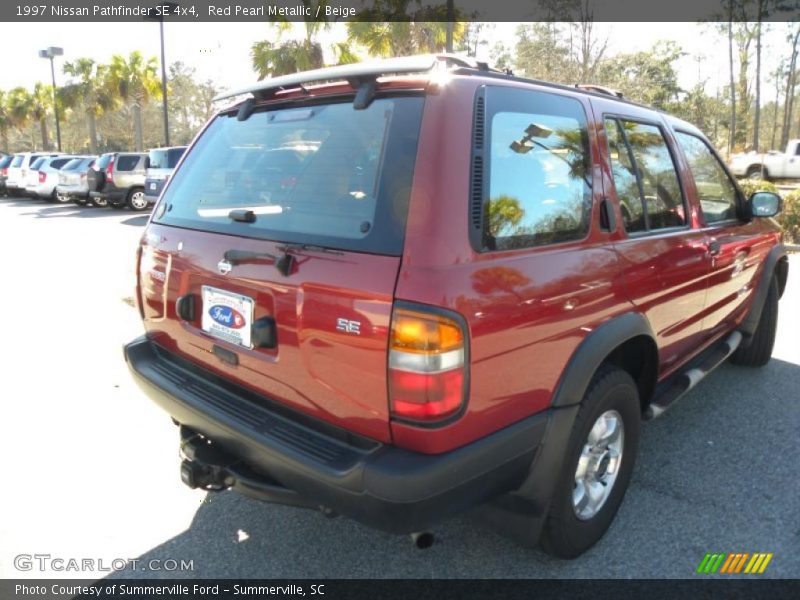 Red Pearl Metallic / Beige 1997 Nissan Pathfinder SE 4x4