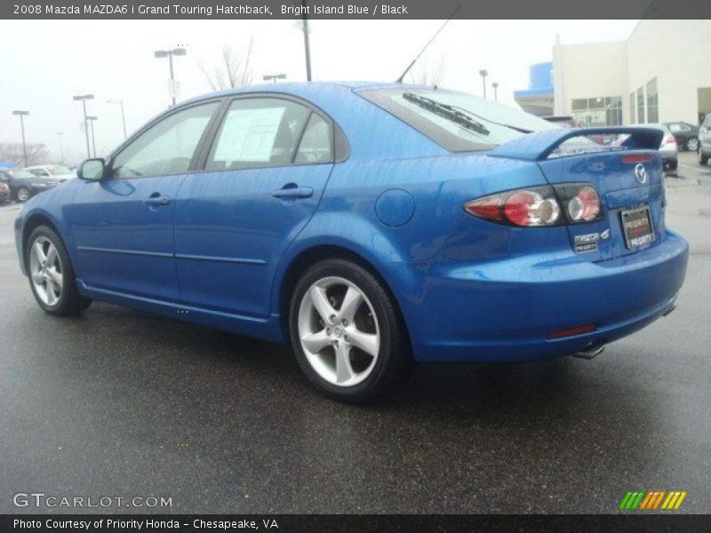 Bright Island Blue / Black 2008 Mazda MAZDA6 i Grand Touring Hatchback