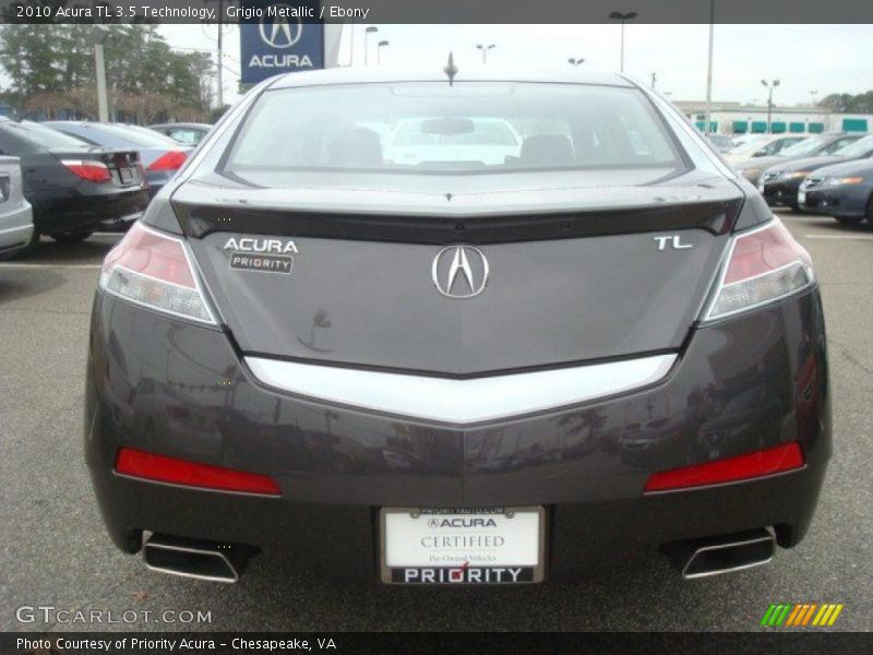 Grigio Metallic / Ebony 2010 Acura TL 3.5 Technology