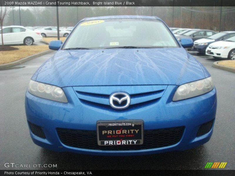 Bright Island Blue / Black 2008 Mazda MAZDA6 i Grand Touring Hatchback