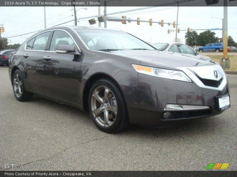 Grigio Metallic / Ebony 2010 Acura TL 3.5 Technology