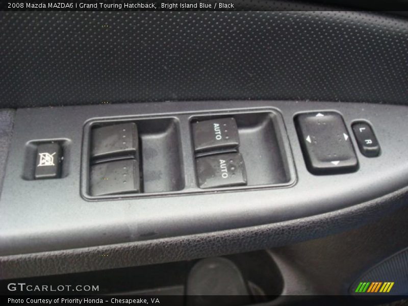 Bright Island Blue / Black 2008 Mazda MAZDA6 i Grand Touring Hatchback