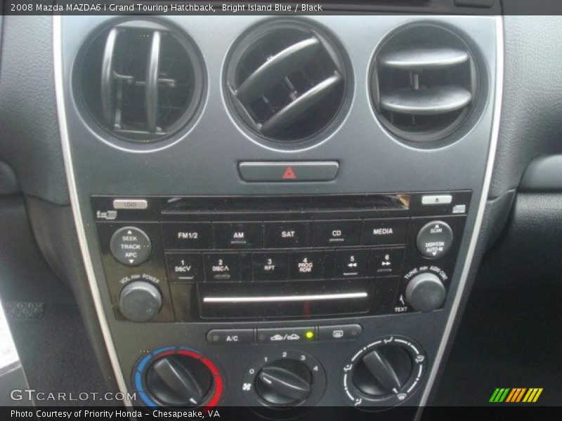 Bright Island Blue / Black 2008 Mazda MAZDA6 i Grand Touring Hatchback
