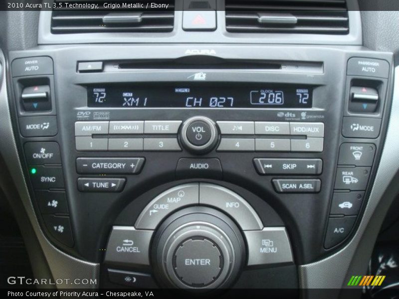 Grigio Metallic / Ebony 2010 Acura TL 3.5 Technology