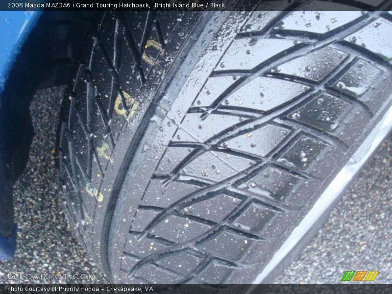 Bright Island Blue / Black 2008 Mazda MAZDA6 i Grand Touring Hatchback