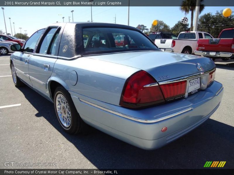 Light Blue Metallic / Light Graphite 2001 Mercury Grand Marquis GS