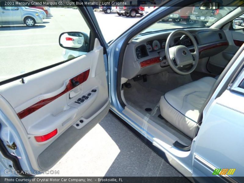 Light Blue Metallic / Light Graphite 2001 Mercury Grand Marquis GS