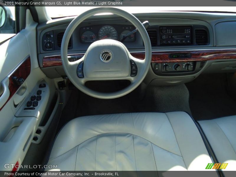 Light Blue Metallic / Light Graphite 2001 Mercury Grand Marquis GS