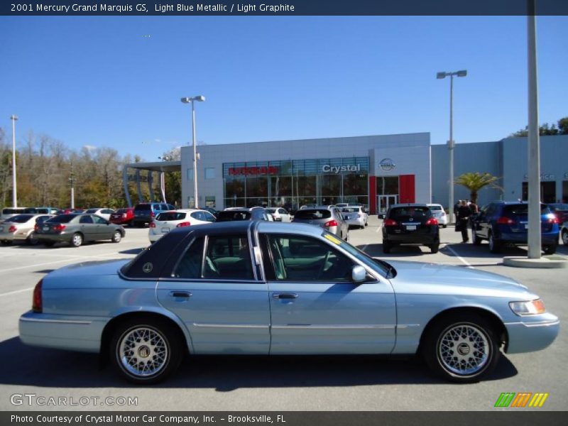 Light Blue Metallic / Light Graphite 2001 Mercury Grand Marquis GS