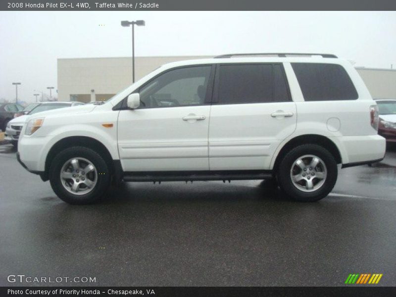 Taffeta White / Saddle 2008 Honda Pilot EX-L 4WD