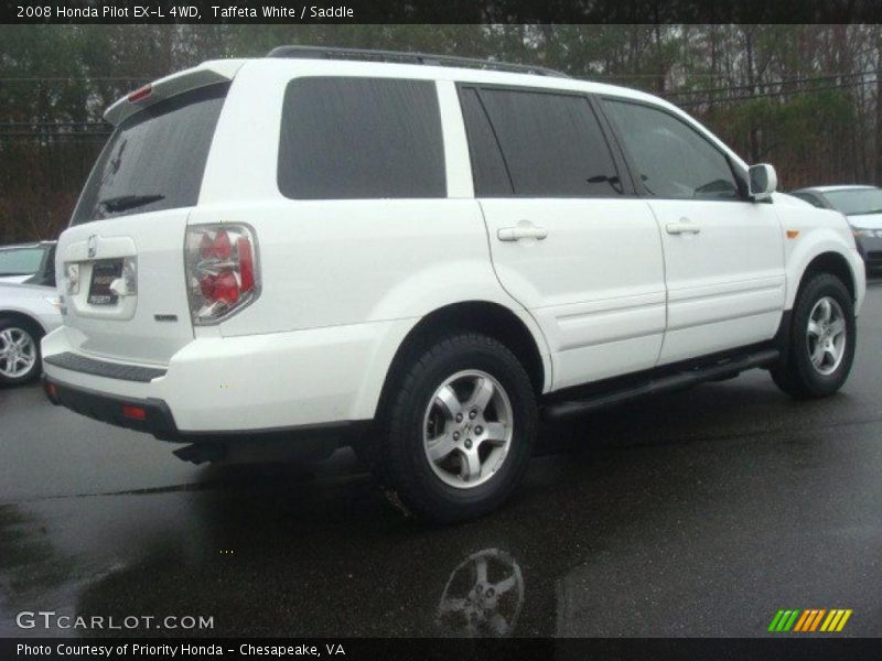 Taffeta White / Saddle 2008 Honda Pilot EX-L 4WD