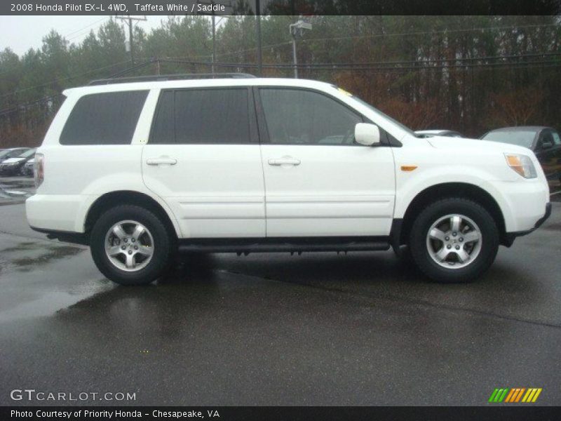 Taffeta White / Saddle 2008 Honda Pilot EX-L 4WD
