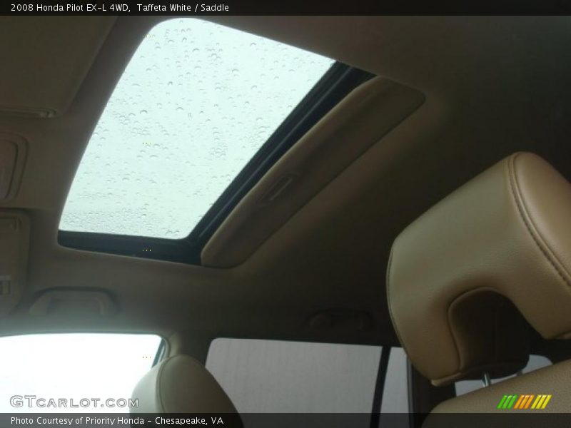 Taffeta White / Saddle 2008 Honda Pilot EX-L 4WD