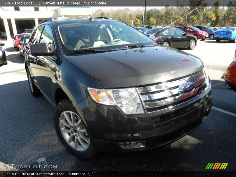Carbon Metallic / Medium Light Stone 2007 Ford Edge SEL