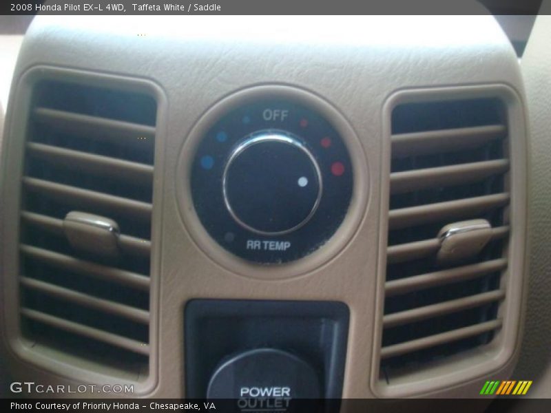 Taffeta White / Saddle 2008 Honda Pilot EX-L 4WD