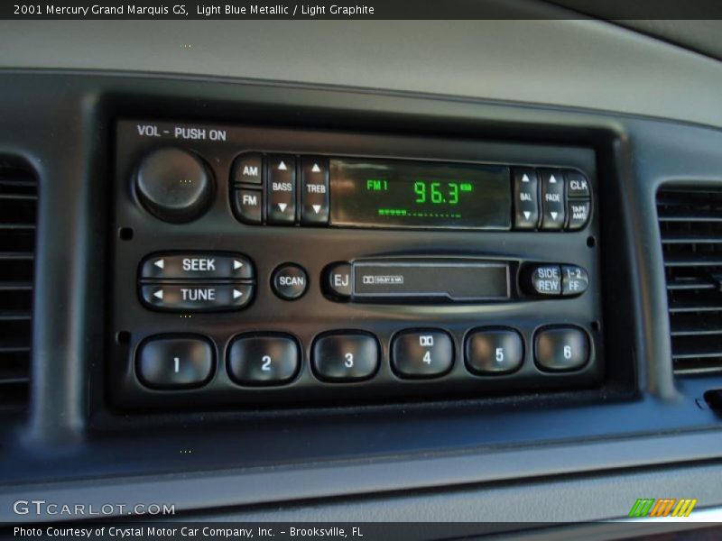 Light Blue Metallic / Light Graphite 2001 Mercury Grand Marquis GS