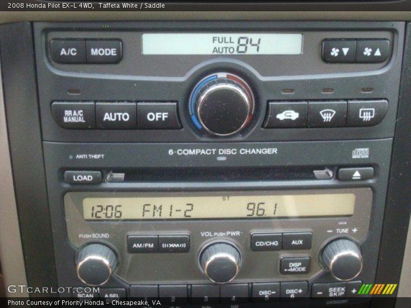 Taffeta White / Saddle 2008 Honda Pilot EX-L 4WD