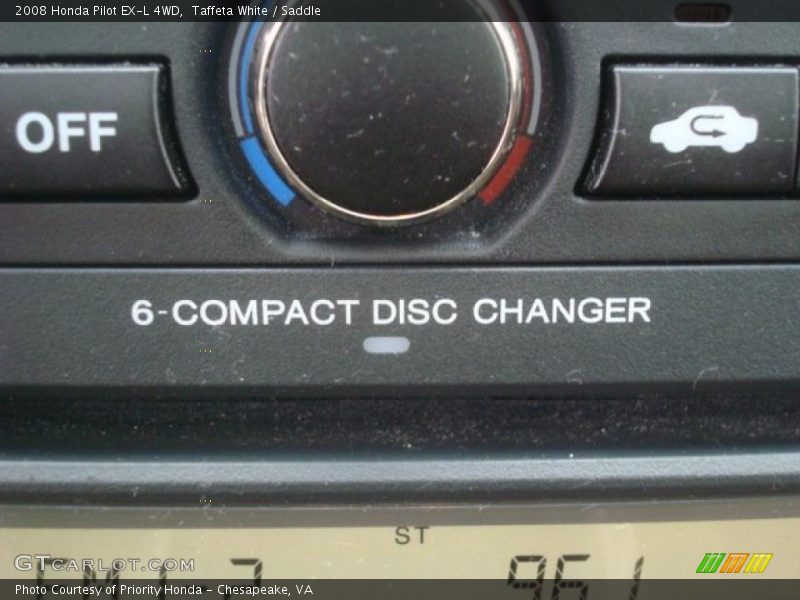 Taffeta White / Saddle 2008 Honda Pilot EX-L 4WD