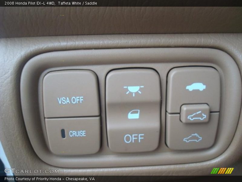Taffeta White / Saddle 2008 Honda Pilot EX-L 4WD